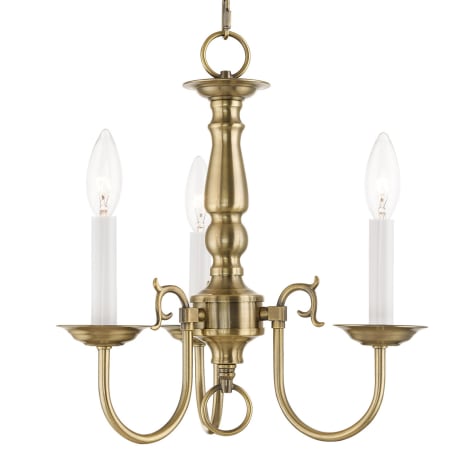 A large image of the Livex Lighting 5013 Antique Brass