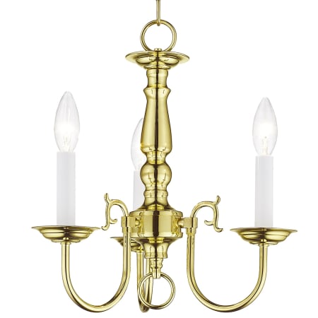 A large image of the Livex Lighting 5013 Polished Brass