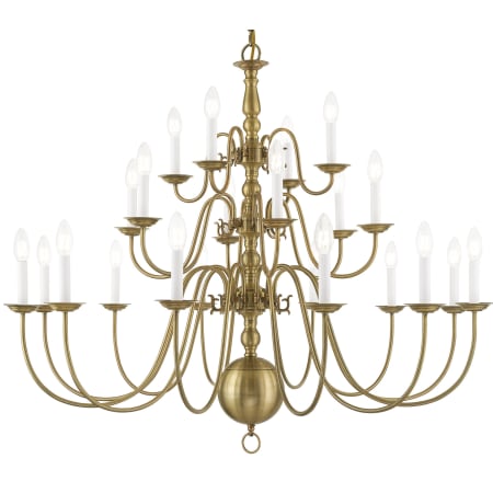 A large image of the Livex Lighting 5015 Antique Brass