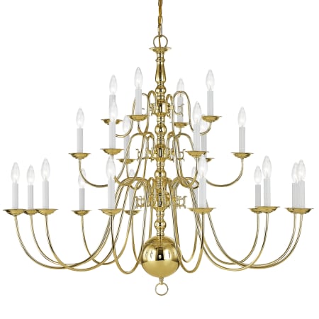 A large image of the Livex Lighting 5015 Polished Brass