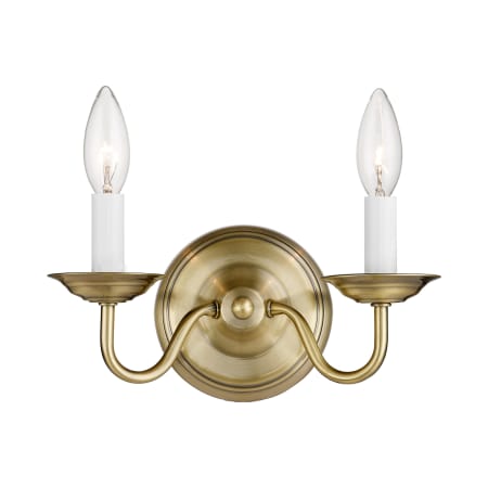 A large image of the Livex Lighting 5018 Antique Brass