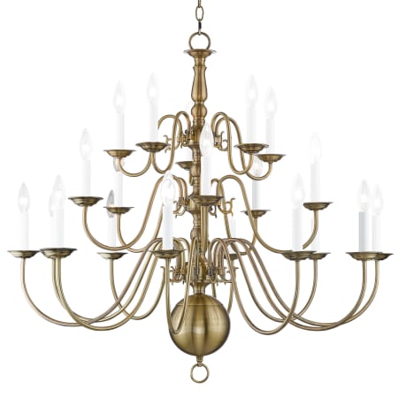 A large image of the Livex Lighting 5019 Antique Brass