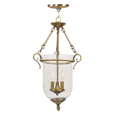 A large image of the Livex Lighting 5022 Antique Brass