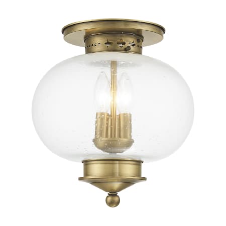 A large image of the Livex Lighting 5037 Antique Brass