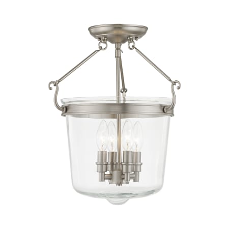 A large image of the Livex Lighting 50485 Brushed Nickel