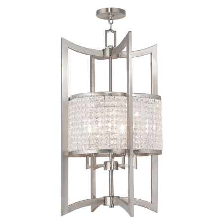 A large image of the Livex Lighting 50569 Brushed Nickel