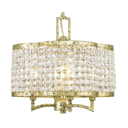 A large image of the Livex Lighting 50574 Hand Applied Winter Gold