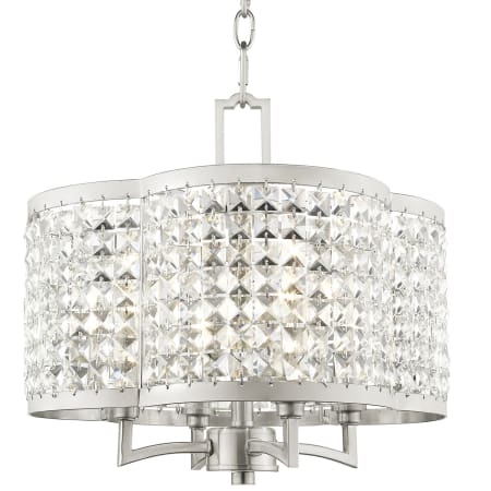 A large image of the Livex Lighting 50574 Brushed Nickel