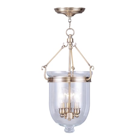 A large image of the Livex Lighting 5063 Antique Brass