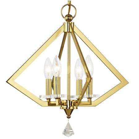 A large image of the Livex Lighting 50664 Polished Brass