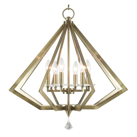 A large image of the Livex Lighting 50666 Antique Brass