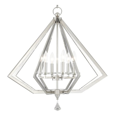 A large image of the Livex Lighting 50666 Polished Nickel