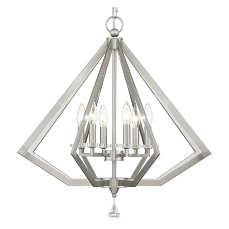A large image of the Livex Lighting 50666 Brushed Nickel