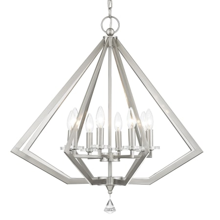 A large image of the Livex Lighting 50668 Brushed Nickel