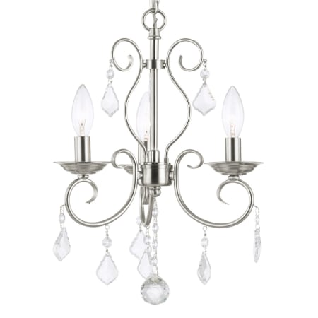 A large image of the Livex Lighting 50763 Brushed Nickel