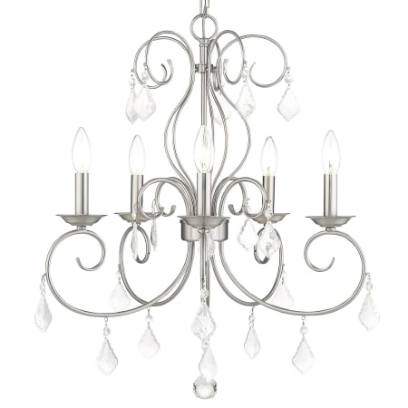 A large image of the Livex Lighting 50765 Brushed Nickel