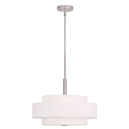 A large image of the Livex Lighting 50874 Brushed Nickel