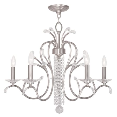 A large image of the Livex Lighting 51005 Brushed Nickel