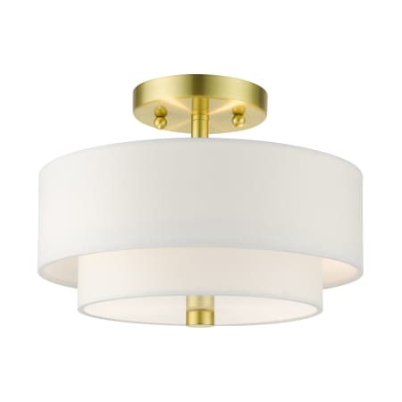 A large image of the Livex Lighting 51043 Satin Brass
