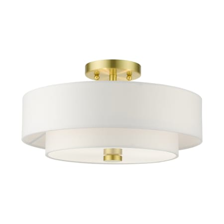 A large image of the Livex Lighting 51044 Satin Brass