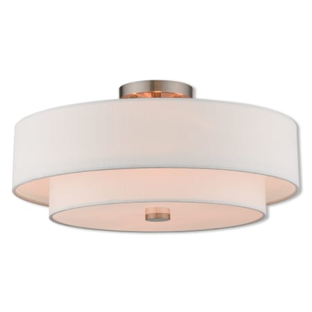 A large image of the Livex Lighting 51045 Brushed Nickel
