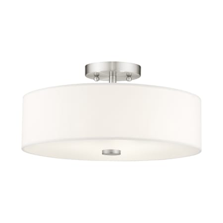 A large image of the Livex Lighting 51054 Brushed Nickel