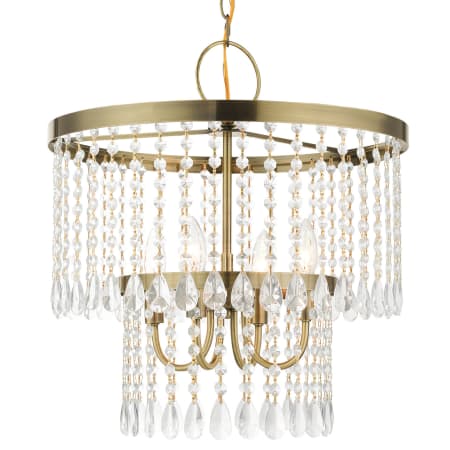 A large image of the Livex Lighting 51064 Antique Brass