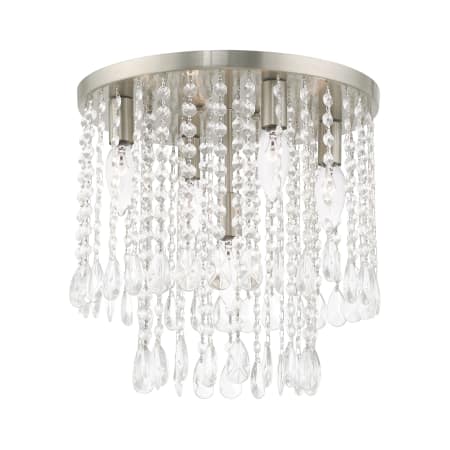 A large image of the Livex Lighting 51068 Brushed Nickel