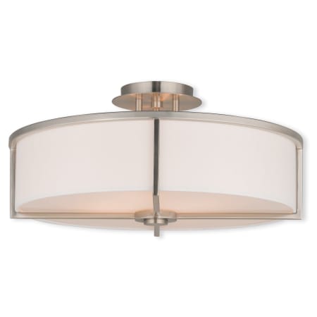A large image of the Livex Lighting 51075 Brushed Nickel