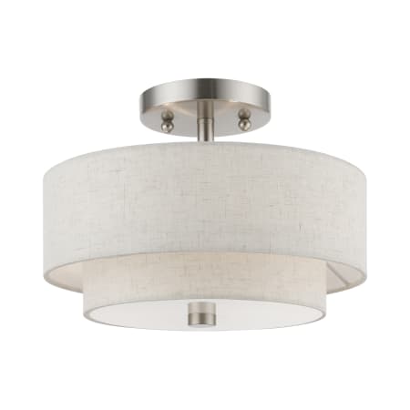 A large image of the Livex Lighting 51082 Brushed Nickel