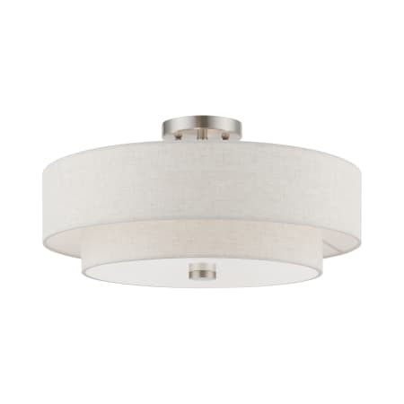 A large image of the Livex Lighting 51085 Brushed Nickel