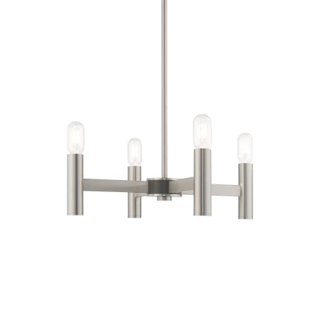 A large image of the Livex Lighting 51134 Brushed Nickel