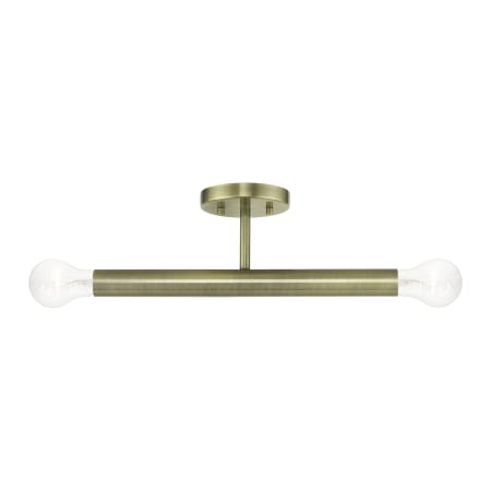 A large image of the Livex Lighting 51139 Antique Brass