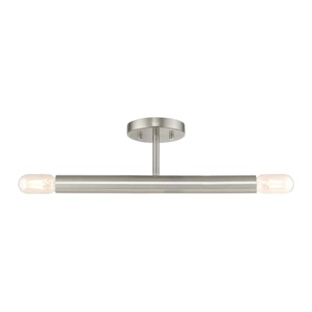 A large image of the Livex Lighting 51139 Brushed Nickel