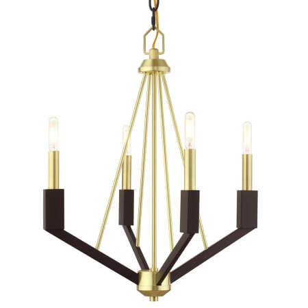 A large image of the Livex Lighting 51164 Satin Brass