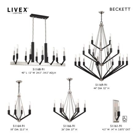 A large image of the Livex Lighting 51166 Full Collection