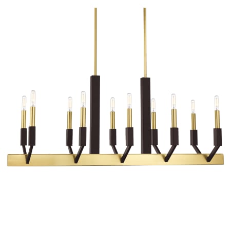 A large image of the Livex Lighting 51168 Satin Brass / Bronze