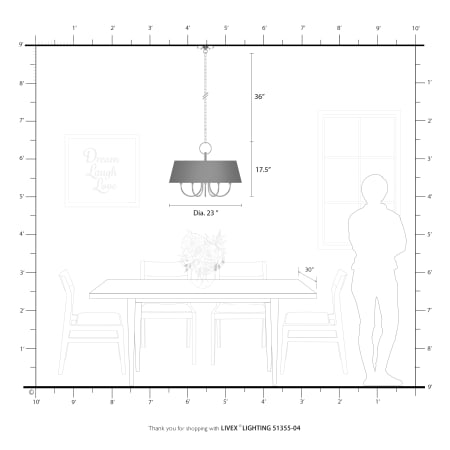 A large image of the Livex Lighting 51355 Alternate Image