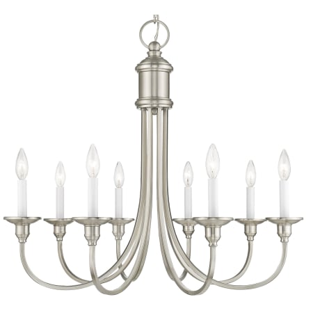 A large image of the Livex Lighting 5148 Brushed Nickel