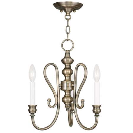 A large image of the Livex Lighting 5163 Antique Brass