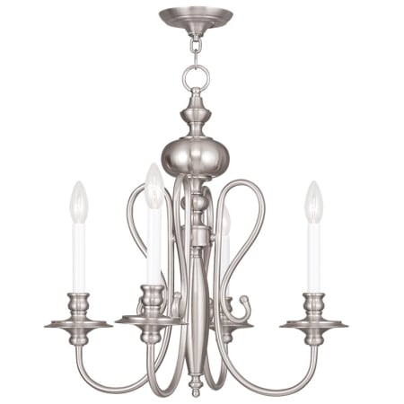 A large image of the Livex Lighting 5164 Brushed Nickel