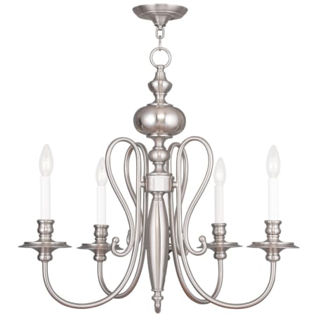 A large image of the Livex Lighting 5165 Brushed Nickel