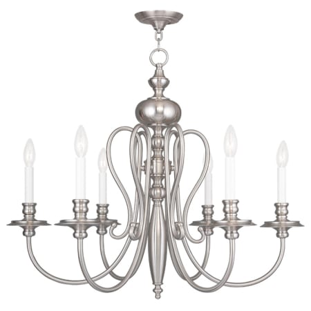 A large image of the Livex Lighting 5166 Brushed Nickel