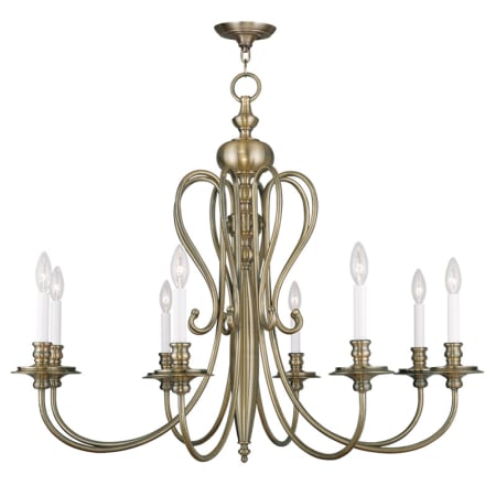 A large image of the Livex Lighting 5168 Antique Brass