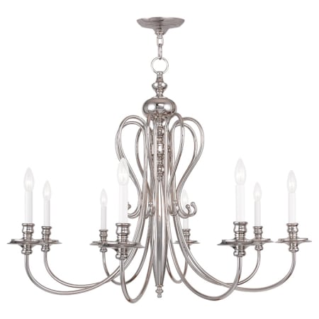 A large image of the Livex Lighting 5168 Polished Nickel