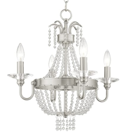 A large image of the Livex Lighting 51844 Brushed Nickel