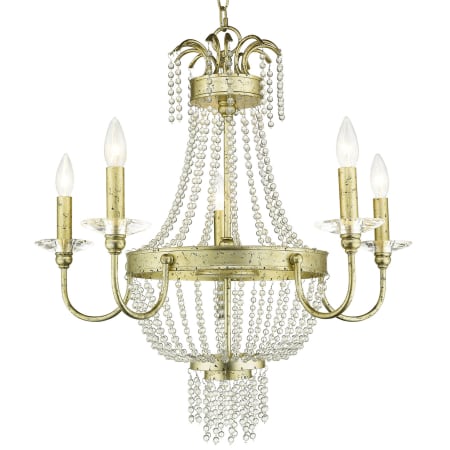 A large image of the Livex Lighting 51845 Hand Applied Winter Gold