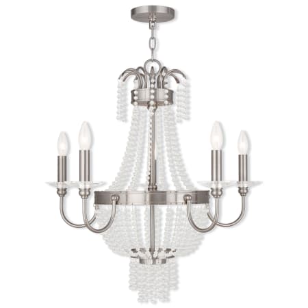 A large image of the Livex Lighting 51845 Brushed Nickel