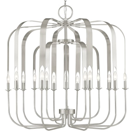 A large image of the Livex Lighting 51949 Brushed Nickel