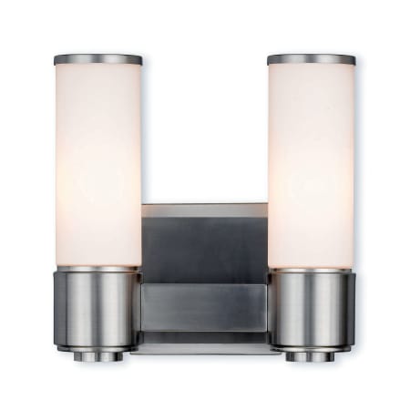 A large image of the Livex Lighting 52102 Brushed Nickel
